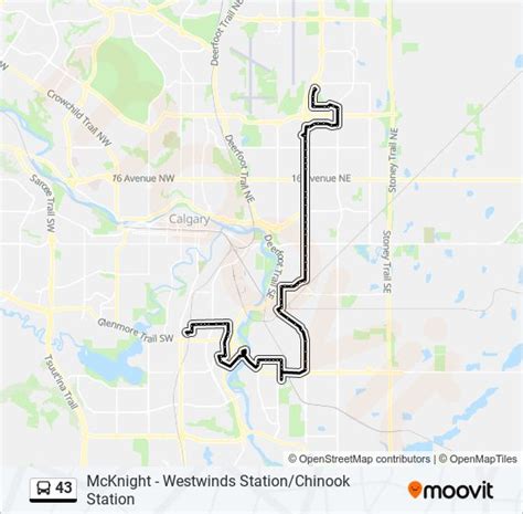 Calgary to Chinook LRT Station SB .